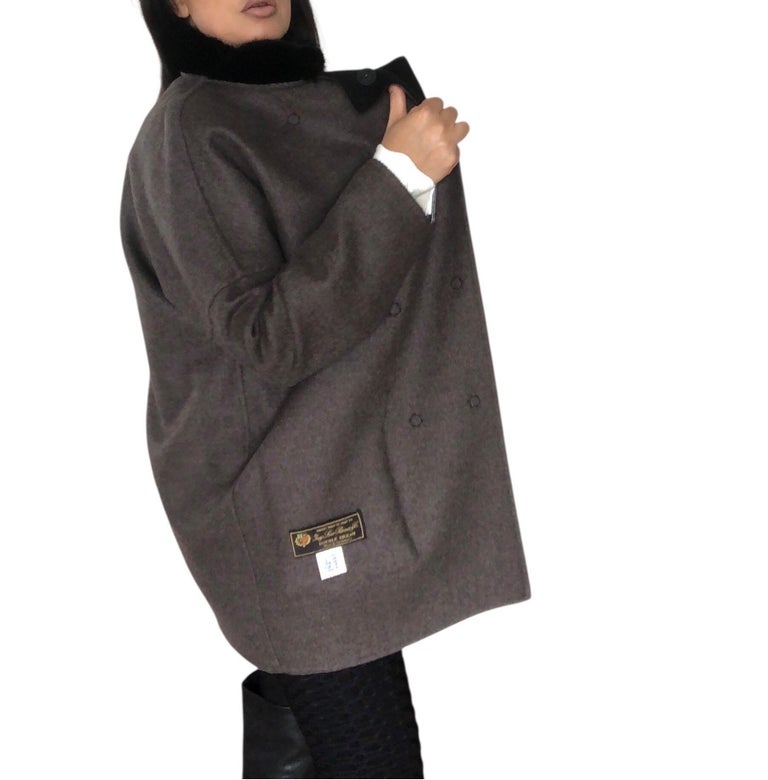 Brand new Loro Piana wool cashmere reversible coat 10/M ~no duties