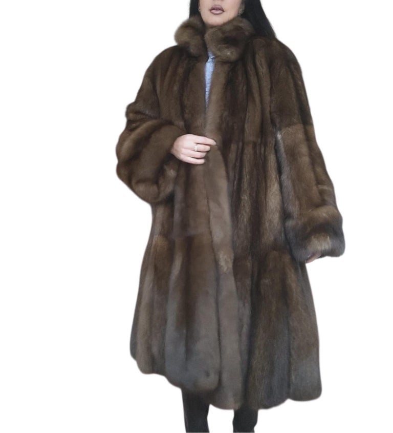 Emperial tortora Russian Sable fur coat size 24 185000$ Dior Label ~no duties