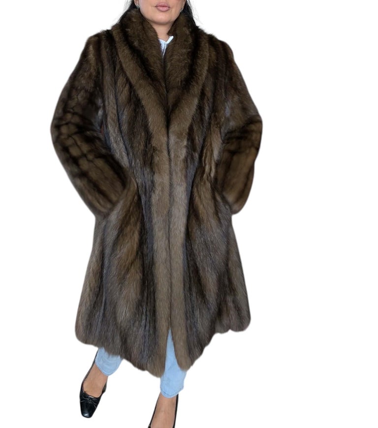 Emperial dark Russian Sable fur coat size 10 givenchy ~no duties