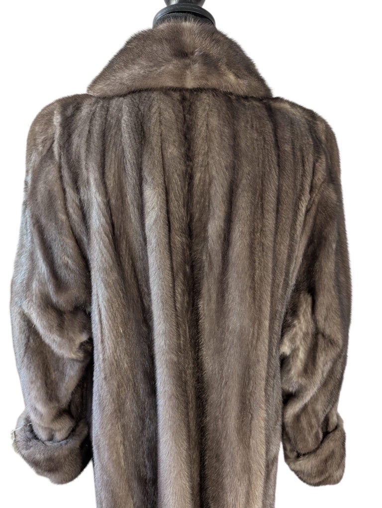 Brand new blue iris mink fur coat #805 ~no duties