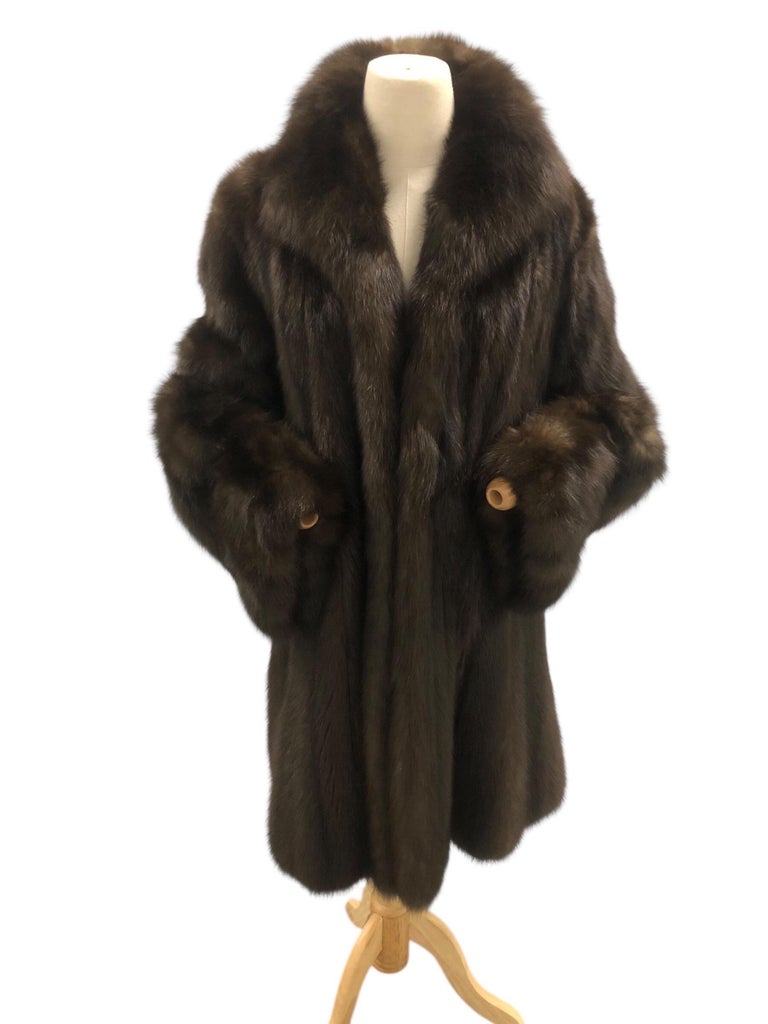 Carolina Herrera barguzin Russian sable fur coat 12/M tags 95k ~no duties