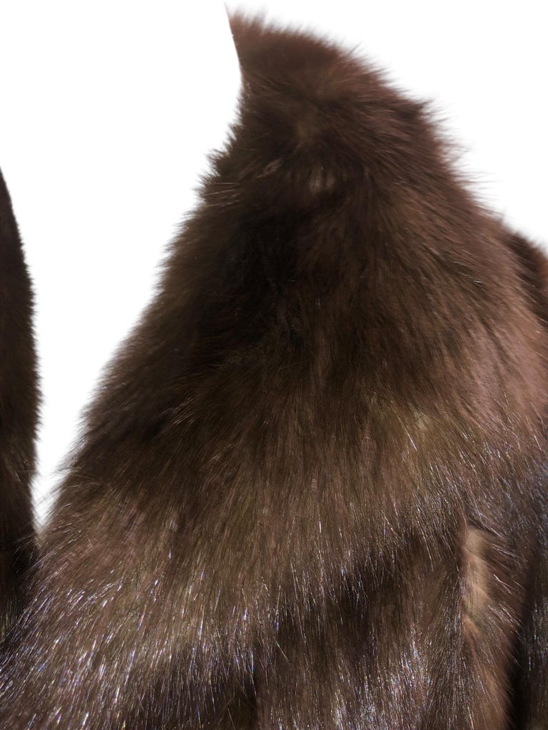 Carolina Herrera barguzin Russian sable fur coat 12/M tags 95k ~no duties
