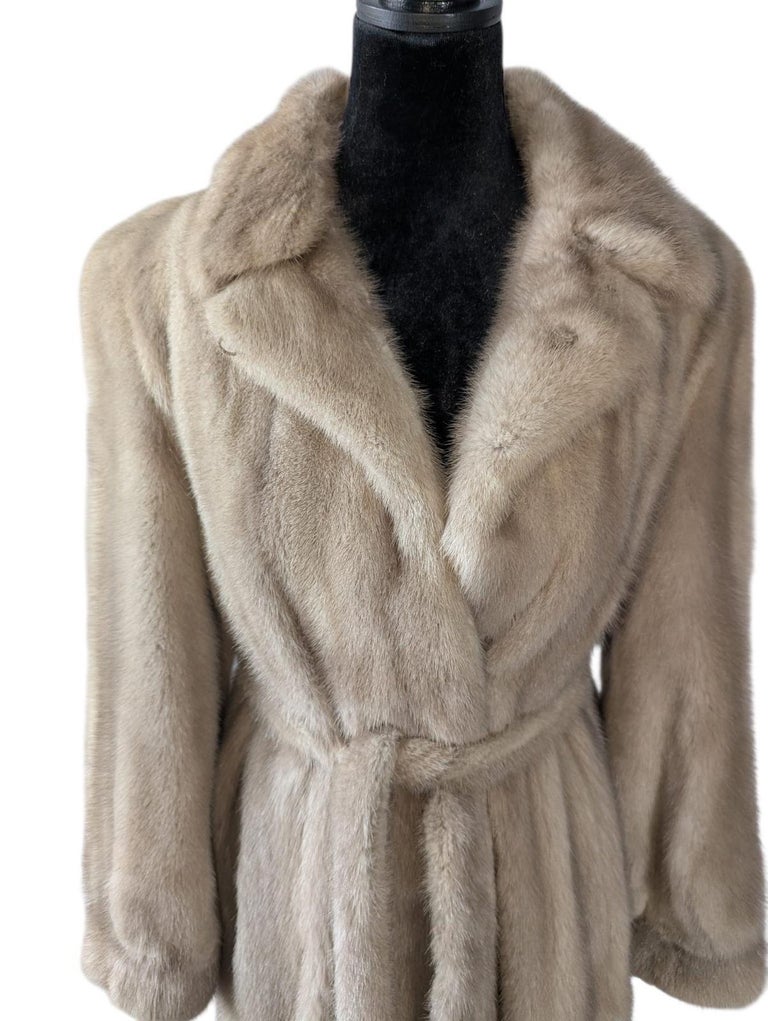 Mint robe style blush mink fur coat 8/M ~no duties