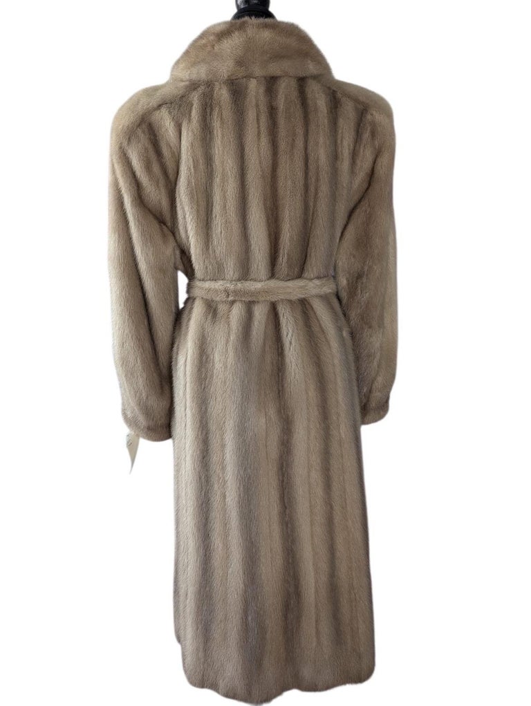 Mint robe style blush mink fur coat 8/M ~no duties