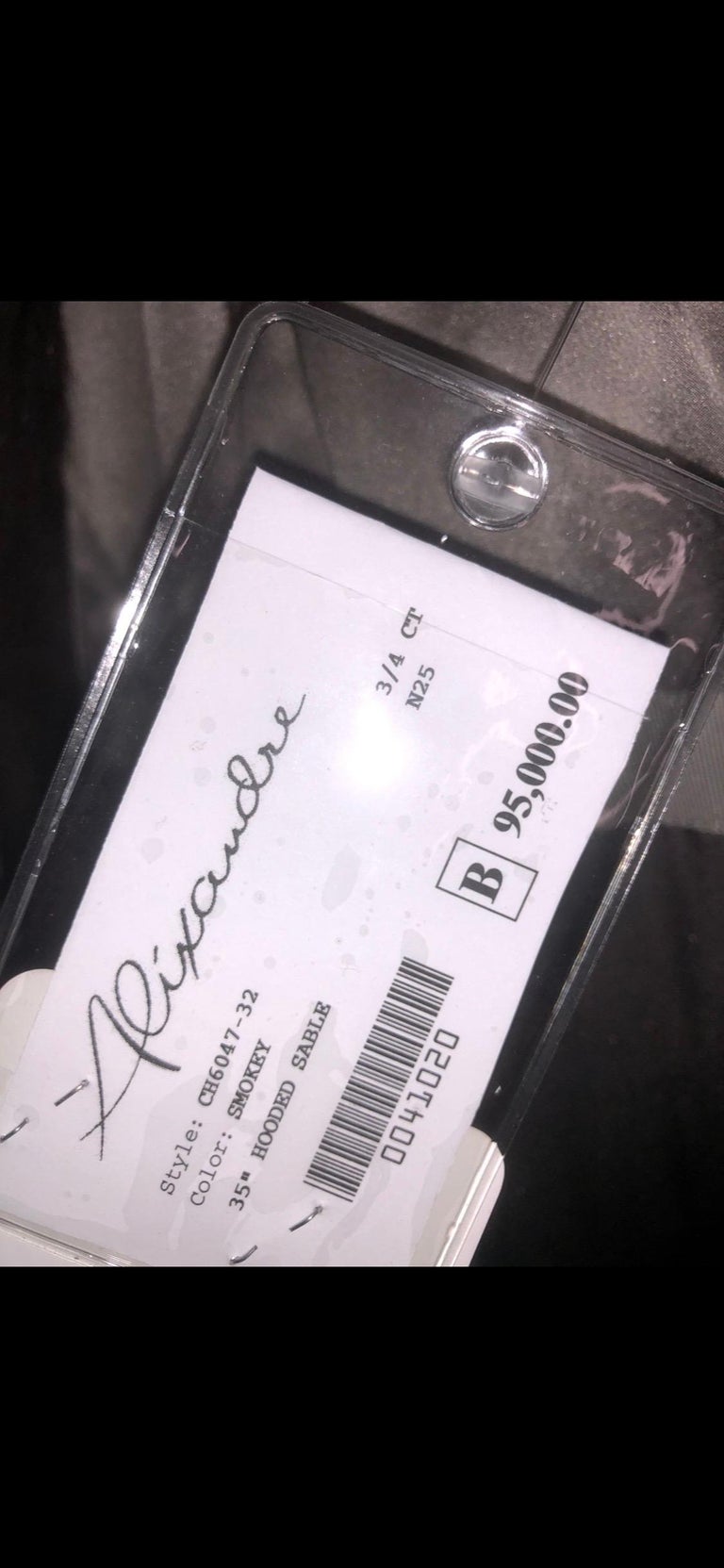 Carolina Herrera barguzin Russian sable fur coat 12/M tags 95k ~no duties