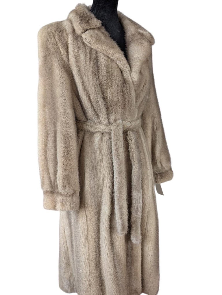Mint robe style blush mink fur coat 8/M ~no duties