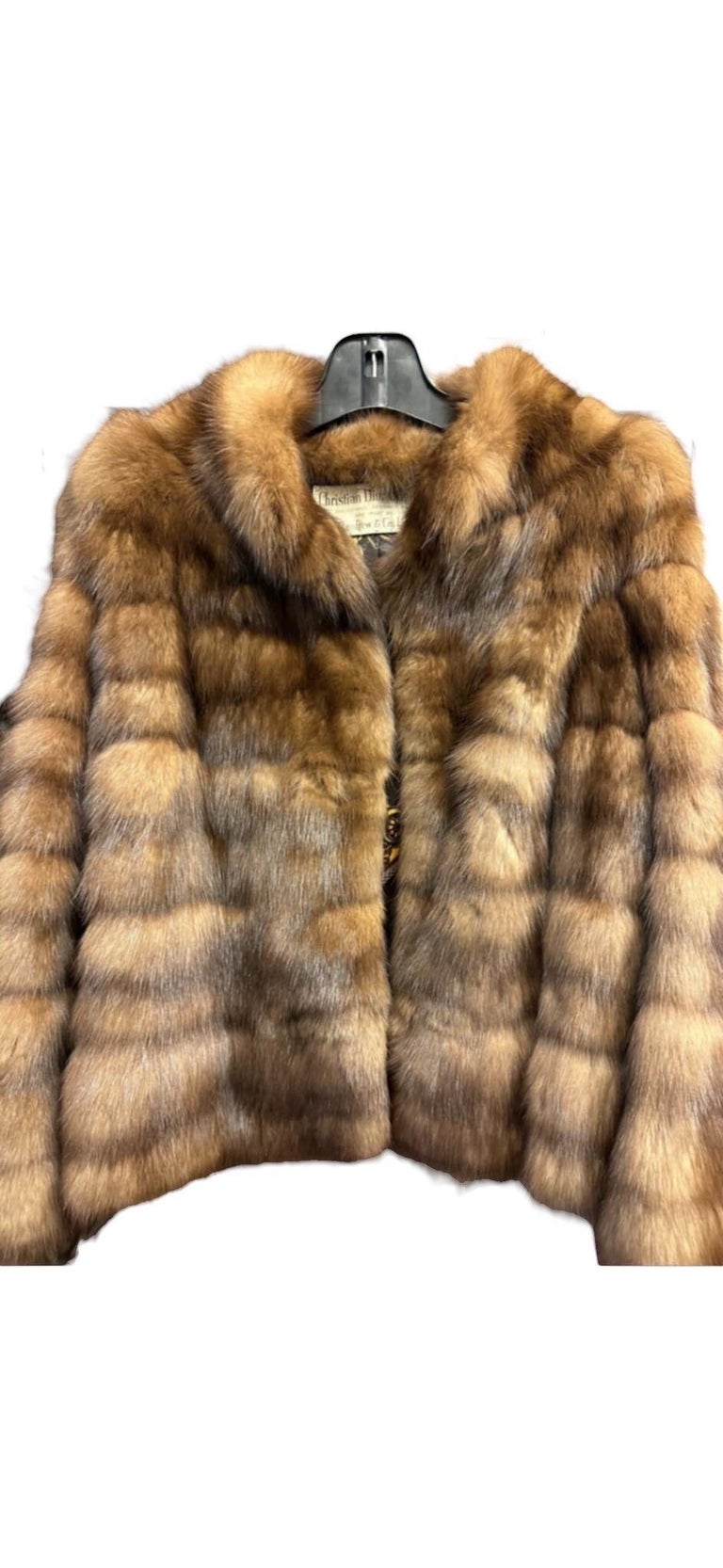 Vintage horizontal Christian Dior sable fur coat jacket ~no duties