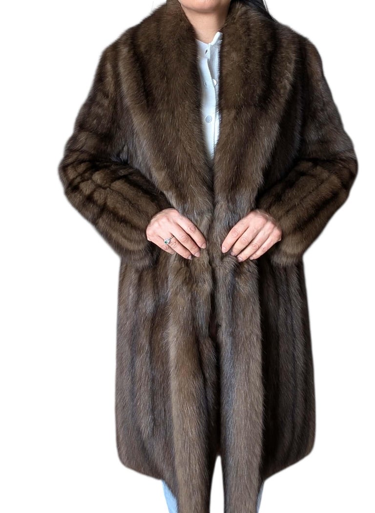 Emperial dark Russian Sable fur coat size 10 givenchy ~no duties