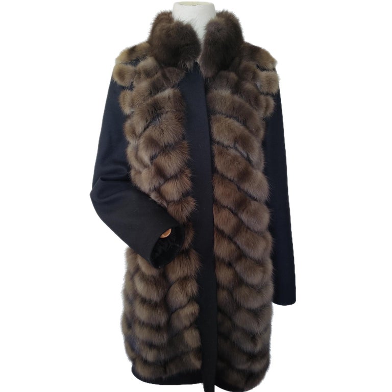 Loro Piana Coat Russian Sable fur Gulliana Tesso Italy 24000$ ~no duties