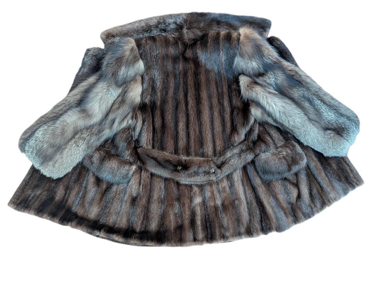 819 unisex mink fur jacket men’s 38/ S or 12/L women