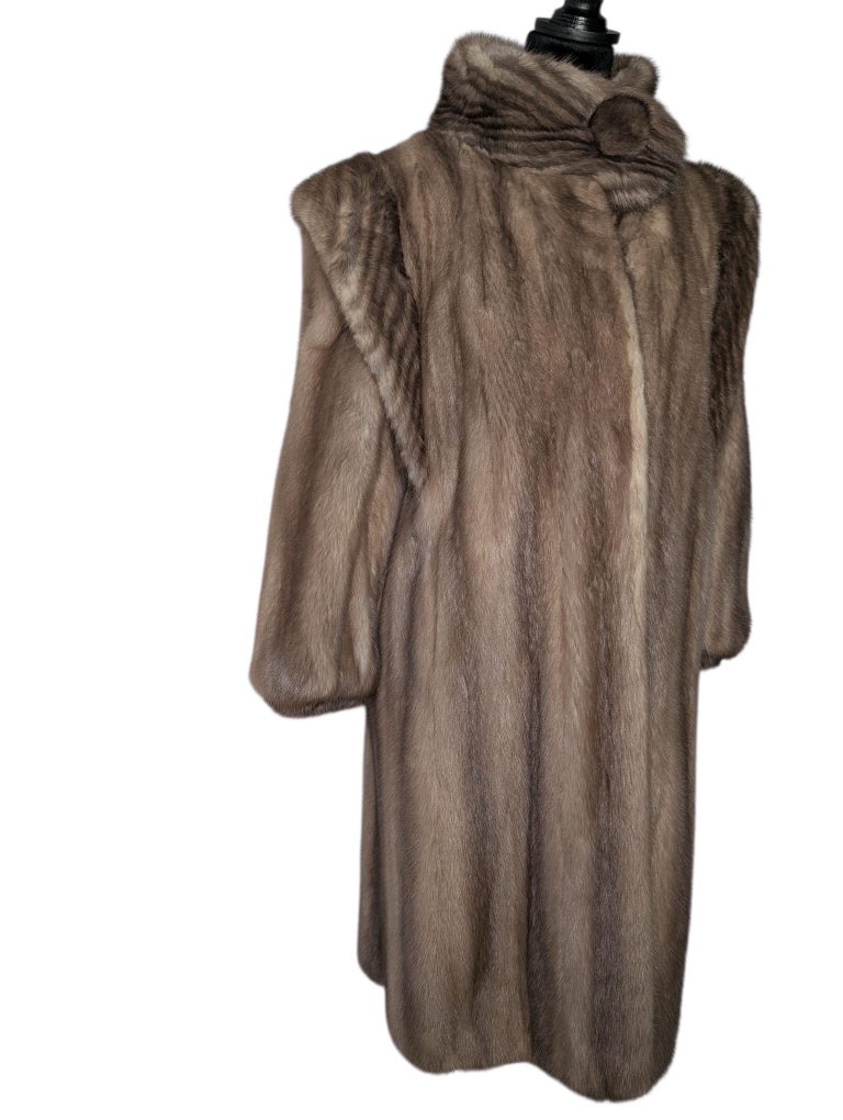 Mao wing 80’s pastel Lutetia mink fur coat 10/M ~no duties