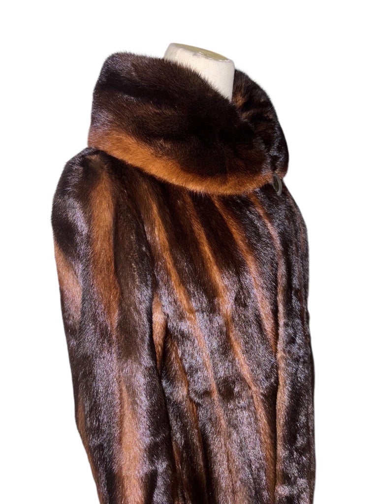 Holt Renfrew ombre mink fur coat size 8/M ~no duties