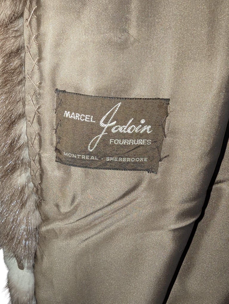 Mao wing 80’s pastel Lutetia mink fur coat 10/M ~no duties