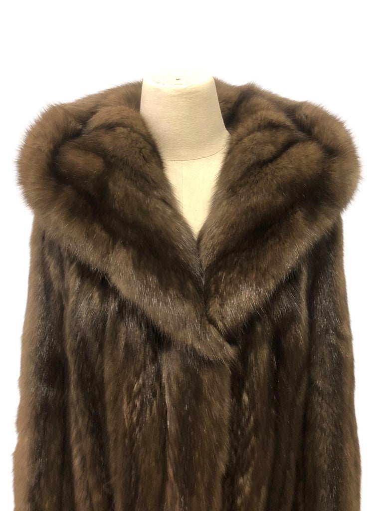 Carolina Herrera Barguzin Russian sable fur coat hood 12/M tags 85k ~no duties