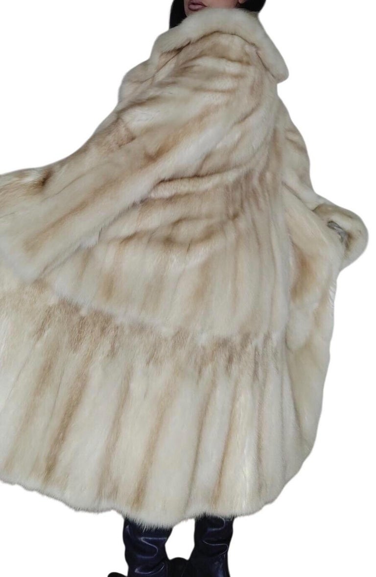 Brand new bisang rare golden Russian sable fur coat 8/M ~no duties
