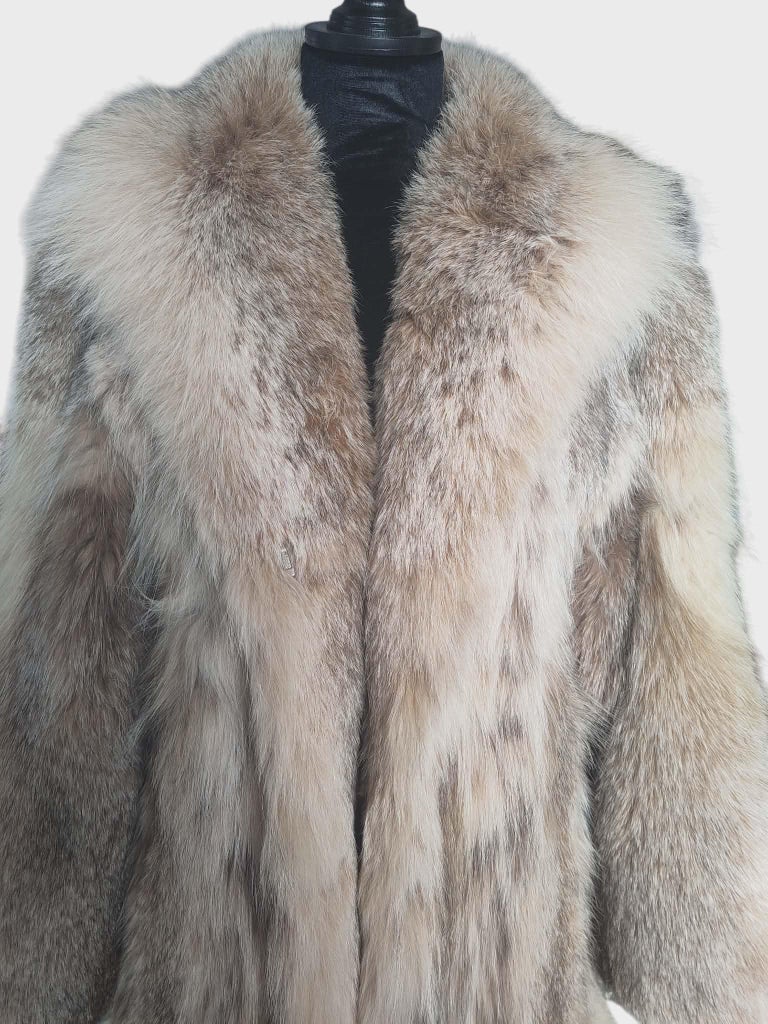 Mint Revillon Lynx fur coat 6/S ~no duties