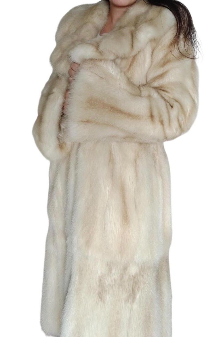 Brand new bisang rare golden Russian sable fur coat 8/M ~no duties