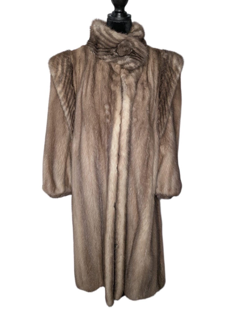 Mao wing 80’s pastel Lutetia mink fur coat 10/M ~no duties