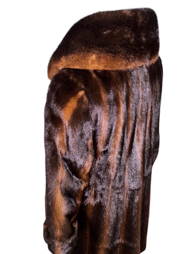 Holt Renfrew ombre mink fur coat size 8/M ~no duties