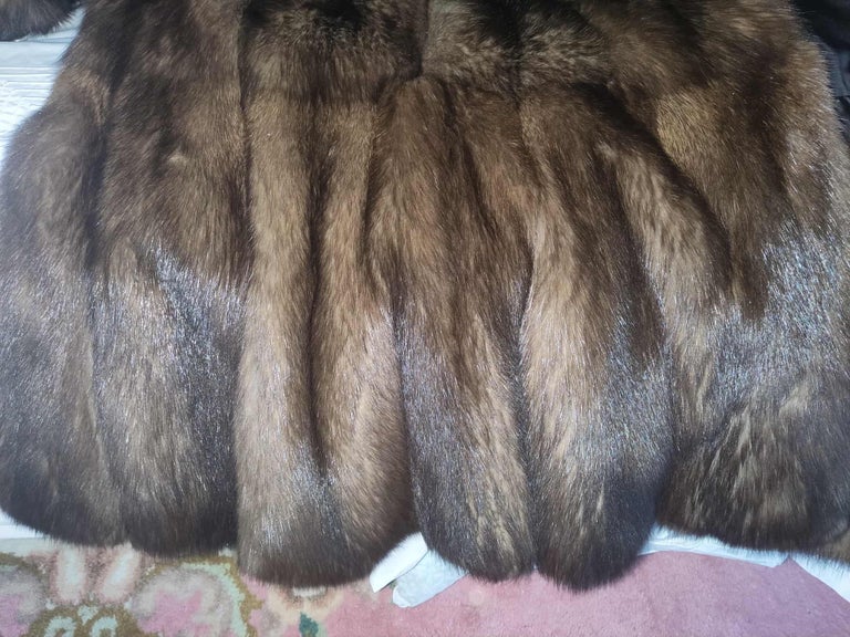 Emperial tortora Russian Sable fur coat size 24 185000$ Dior Label ~no duties