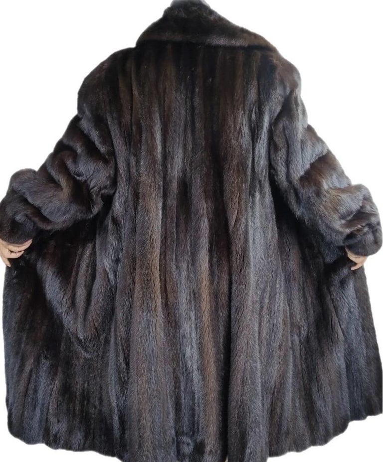 Princess natural Ranch Mink Fur Coat 10/M ~no duties