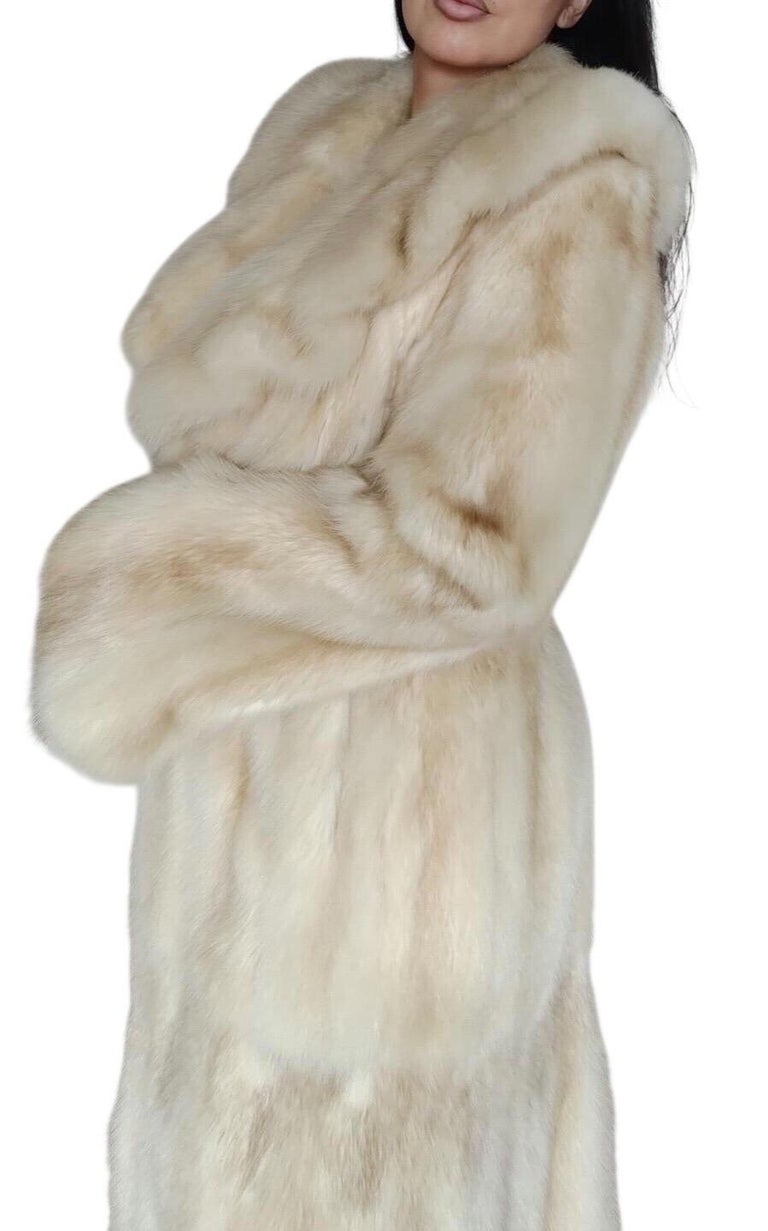 Brand new bisang rare golden Russian sable fur coat 8/M ~no duties