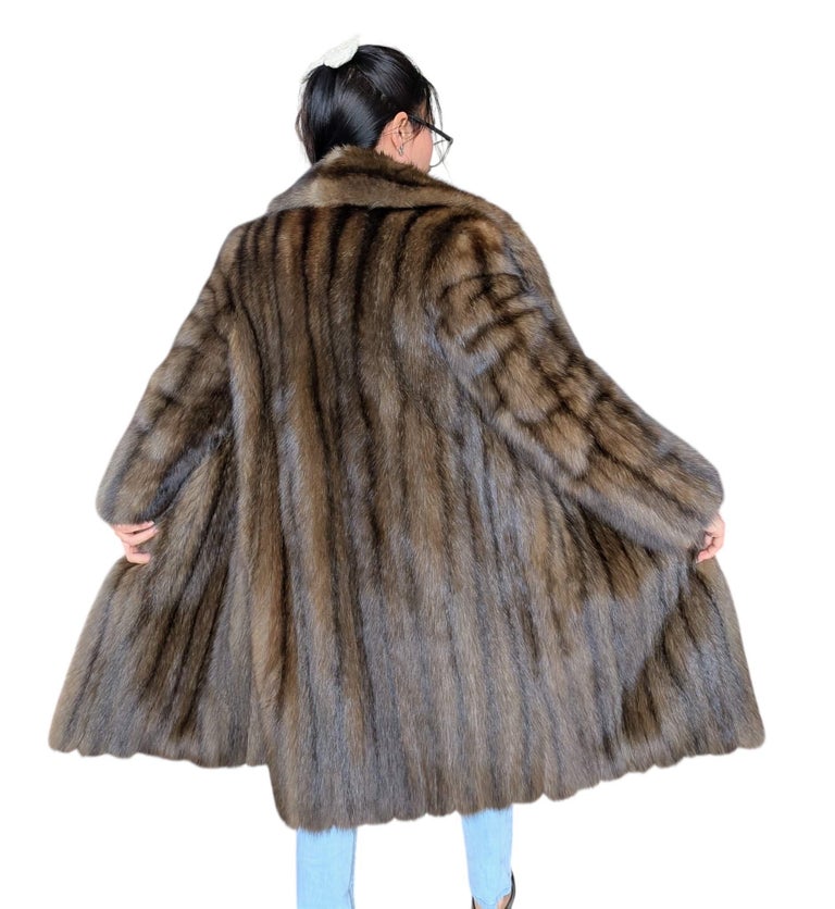 Emperial dark Russian Sable fur coat size 10 givenchy ~no duties