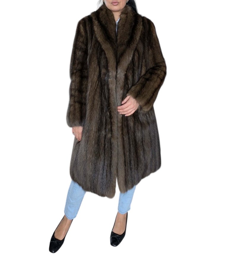 Emperial dark Russian Sable fur coat size 10 givenchy ~no duties