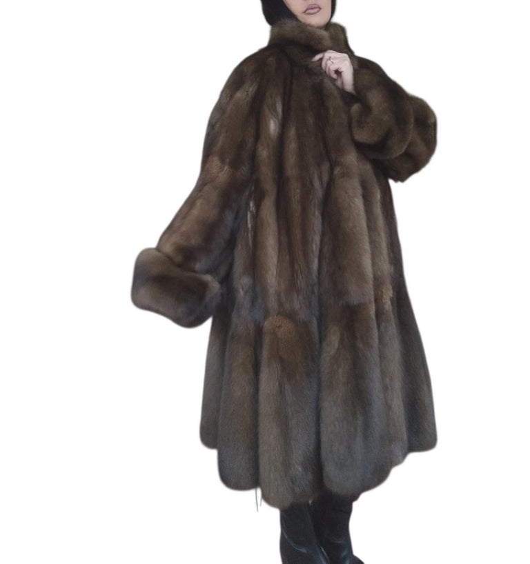 Emperial tortora Russian Sable fur coat size 24 185000$ Dior Label ~no duties