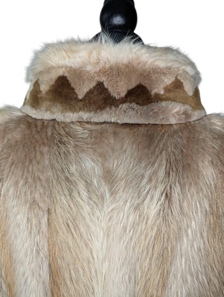Brand new natural beaver Fur Coat (Size 12/L) ~no duties