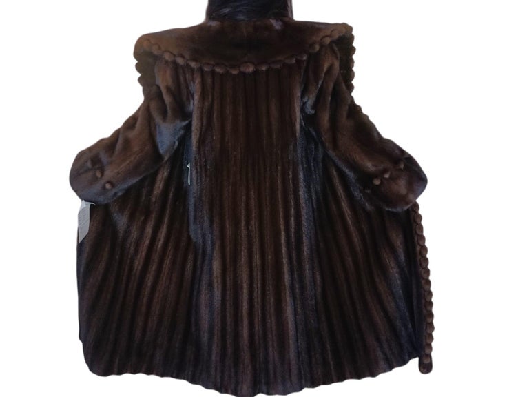 Brand new Demi buff fur coat size 14/L ~no duties