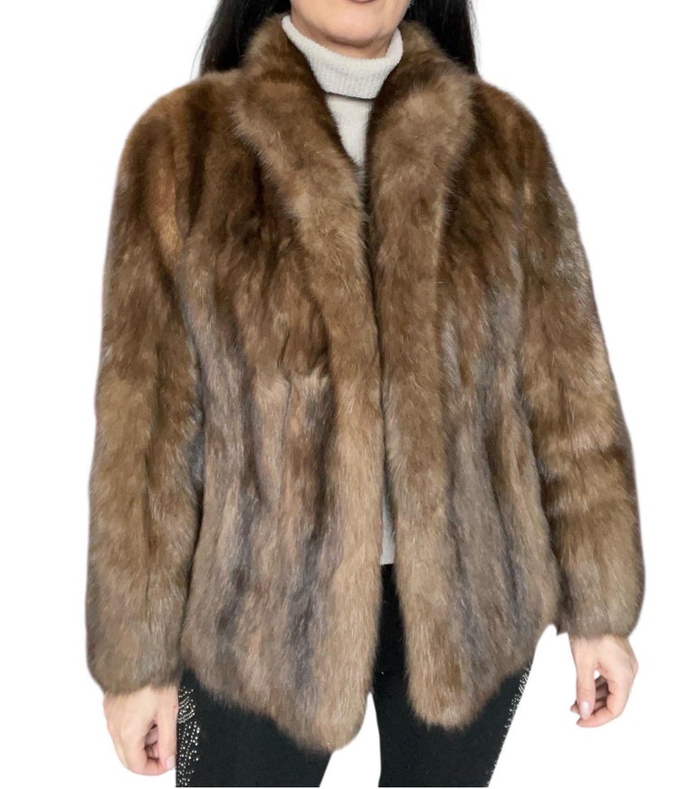 ~Unused Maximilian Russian sable fur coat silver tip 12400$ ~no duties
