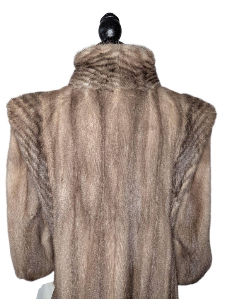 Mao wing 80’s pastel Lutetia mink fur coat 10/M ~no duties