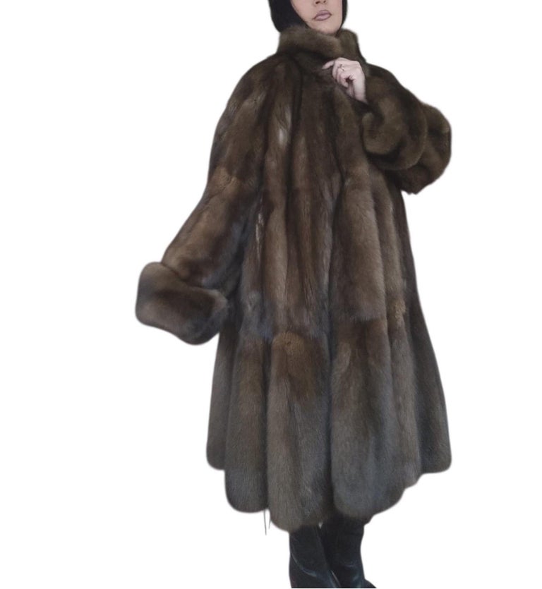 Emperial tortora Russian Sable fur coat size 24 185000$ Dior Label ~no duties