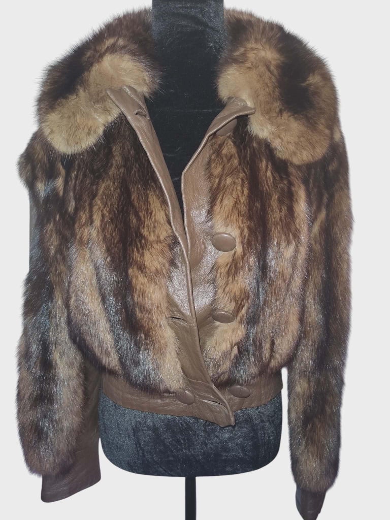 Vintage Russian sable fur jacket 6/S ~no duties