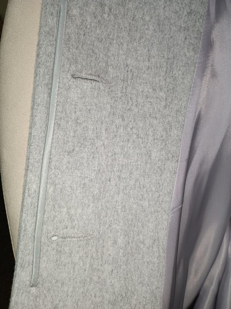 Brand new Loro Piana Gray coat fox fur collar ~no duties
