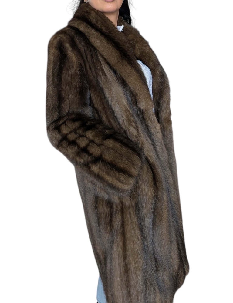 Emperial dark Russian Sable fur coat size 10 givenchy ~no duties