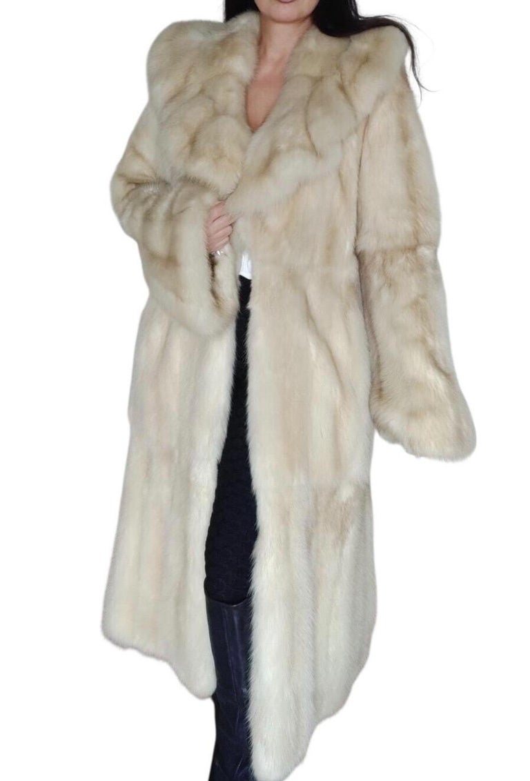 Brand new bisang rare golden Russian sable fur coat 8/M ~no duties