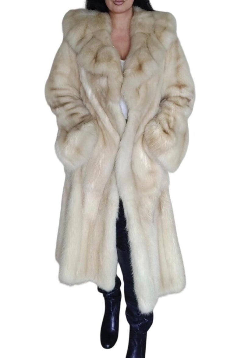 Brand new bisang rare golden Russian sable fur coat 8/M ~no duties
