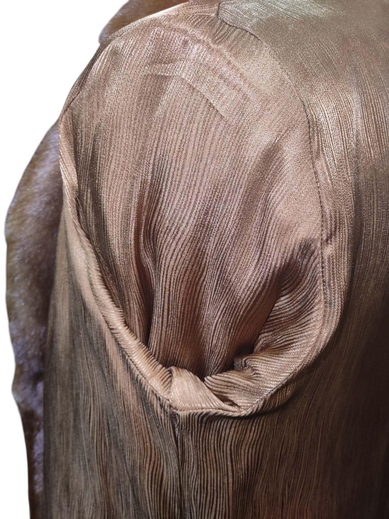 Brand new Jean Crissan whiskey female mink fur coat 8-10/M ~no duties