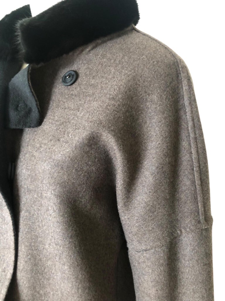 Brand new Loro Piana wool cashmere reversible coat 10/M ~no duties