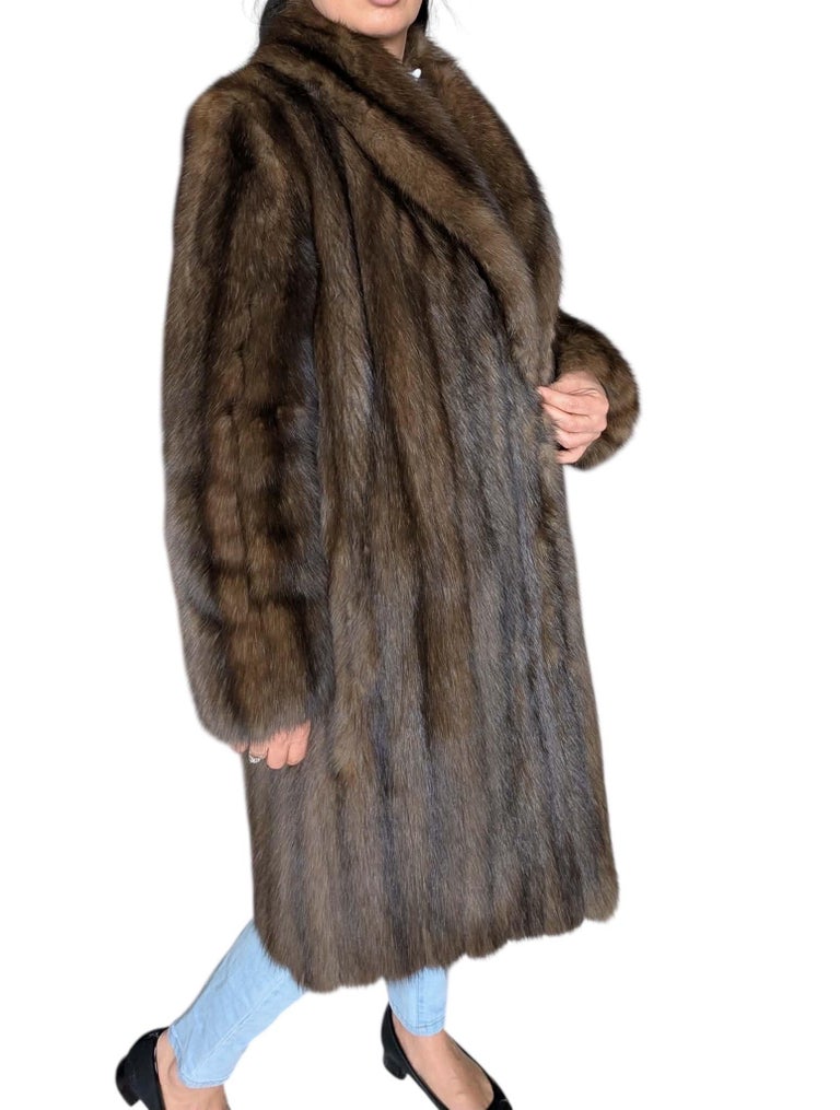 Emperial dark Russian Sable fur coat size 10 givenchy ~no duties