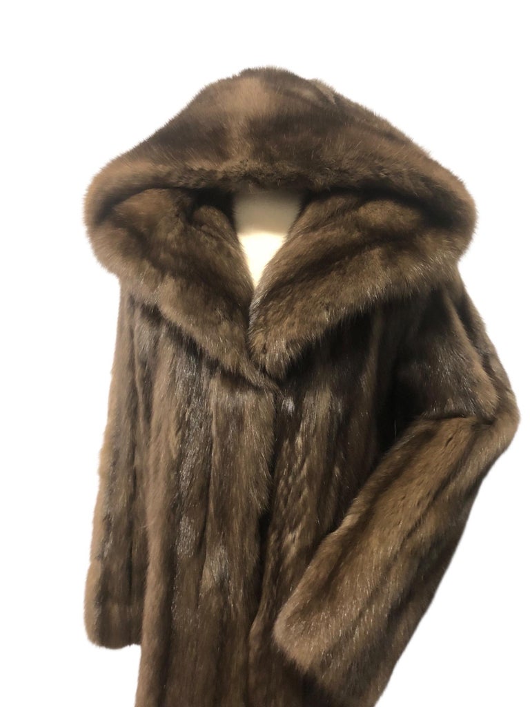 Carolina Herrera Barguzin Russian sable fur coat hood 12/M tags 85k ~no duties