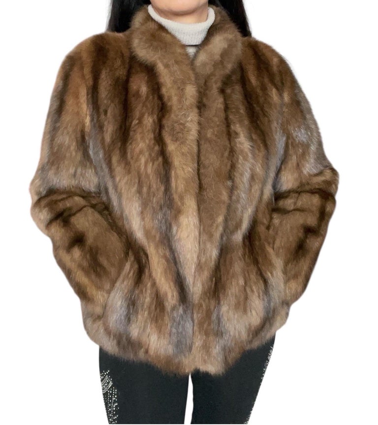 ~Unused Maximilian Russian sable fur coat silver tip 12400$ ~no duties