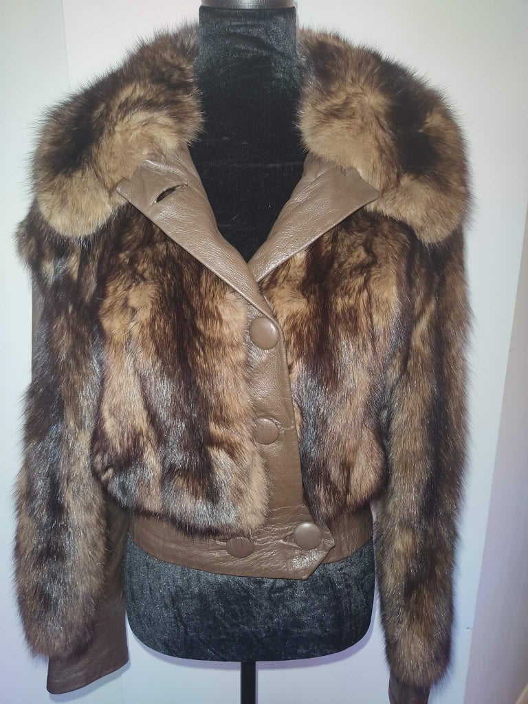 Vintage Russian sable fur jacket 6/S ~no duties