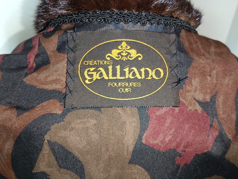 Galliano Demi Buff Mink Fur Coat (Size 16 XL) ~no duties
