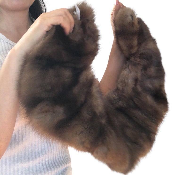 Russian sable fur collar