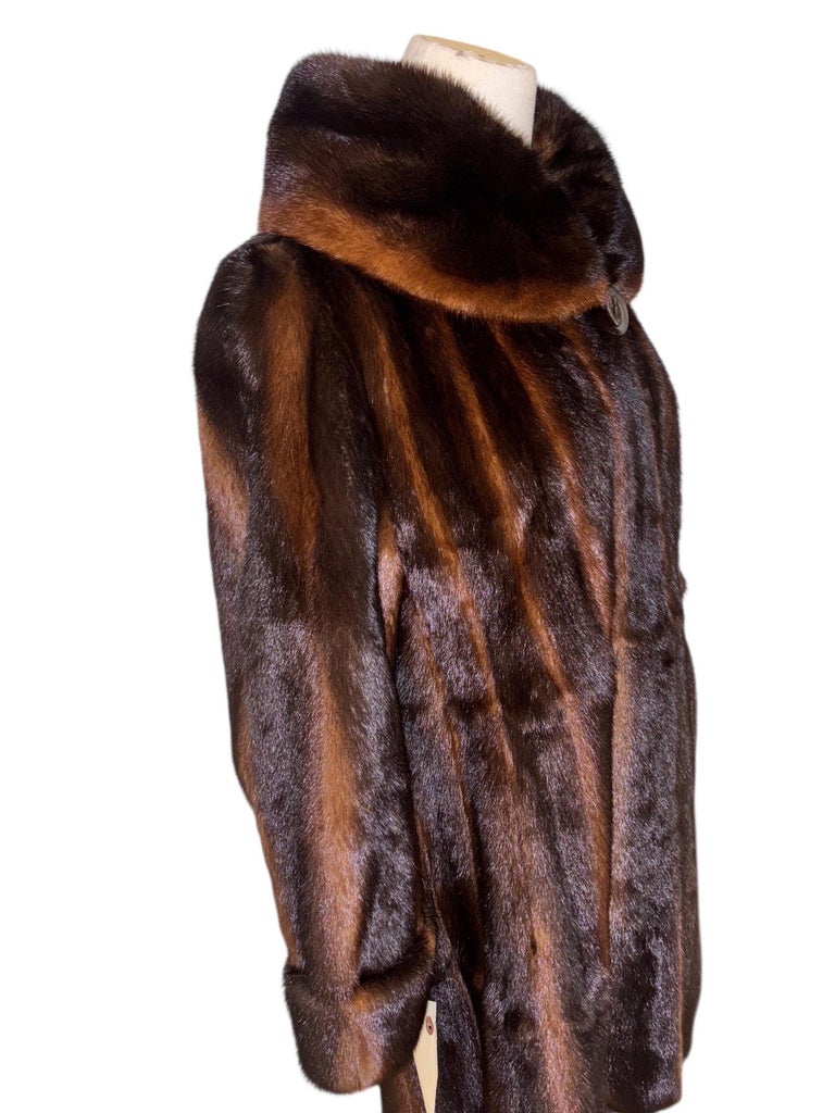 Holt Renfrew ombre mink fur coat size 8/M ~no duties