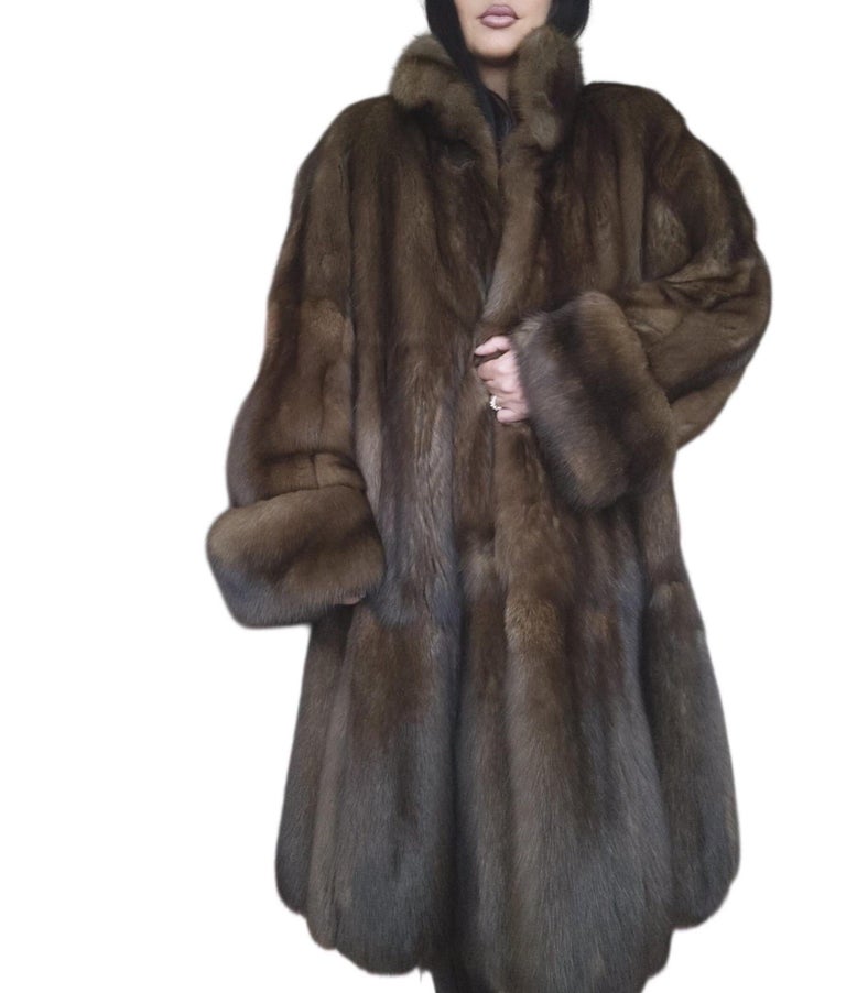 Emperial tortora Russian Sable fur coat size 24 185000$ Dior Label ~no duties