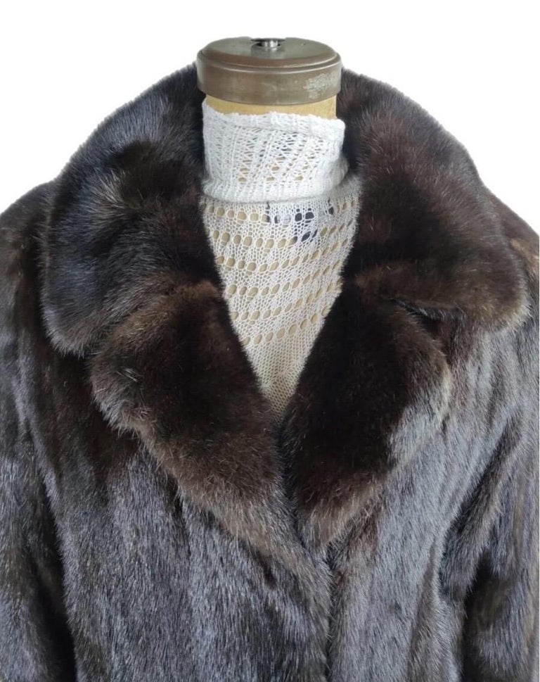 Princess natural Ranch Mink Fur Coat 10/M ~no duties